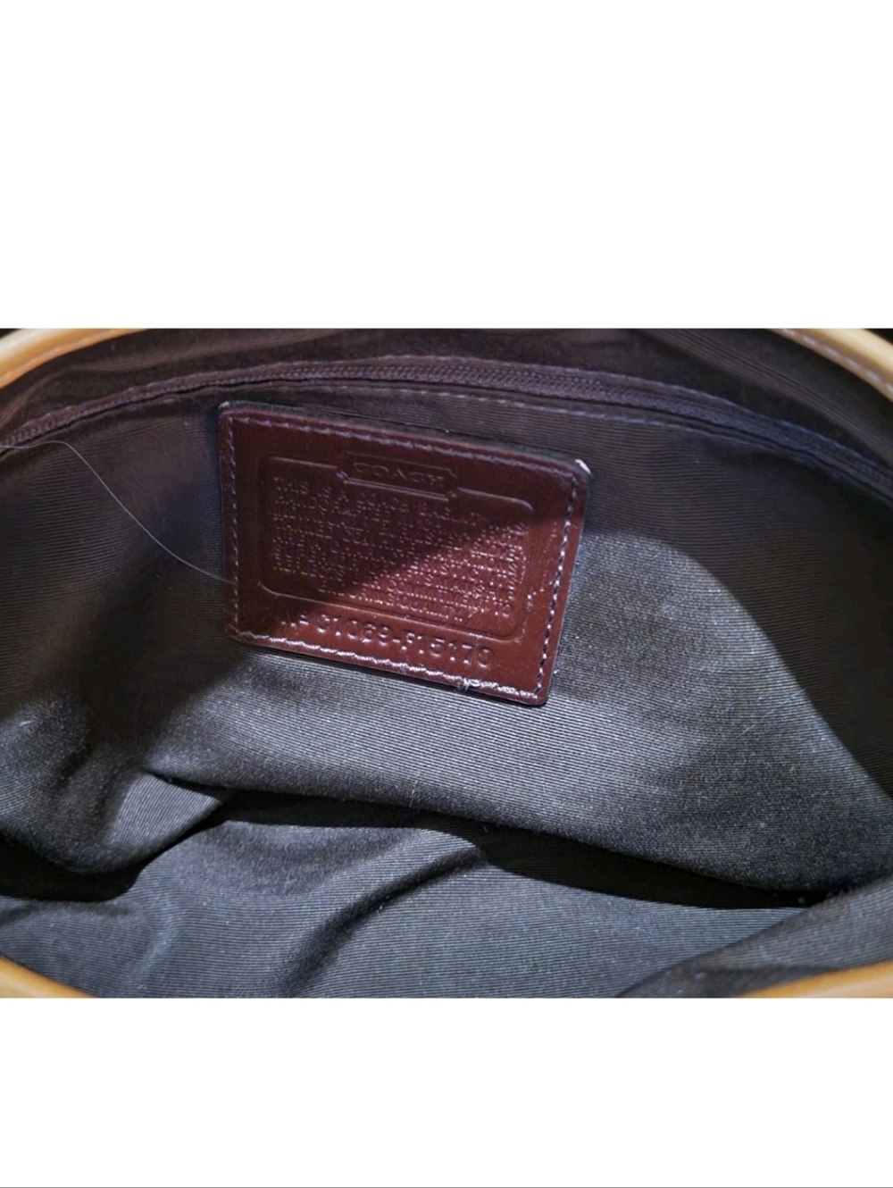 Vintage Coach Legacy Nubuck/Tan Crossbody/Shoulder Bag - Medium Turn-lock F15170 - Picture 7 of 16